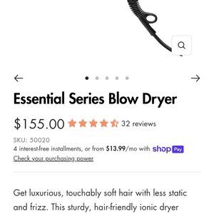 Sam Villa professional hair dryer